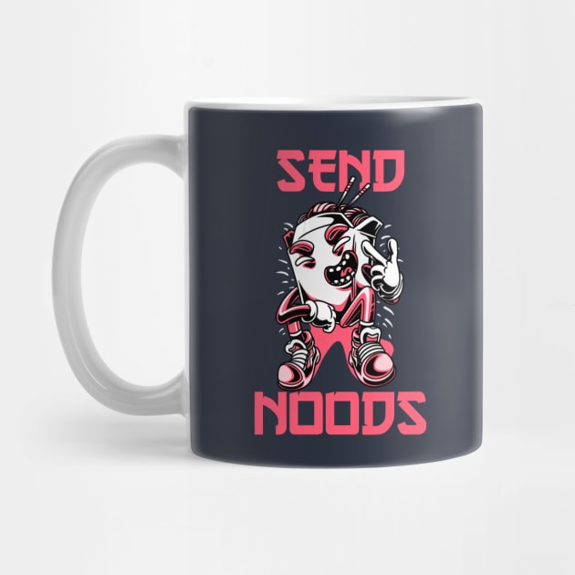 Send Noods Funny Cup Noodles by CLPDesignLab